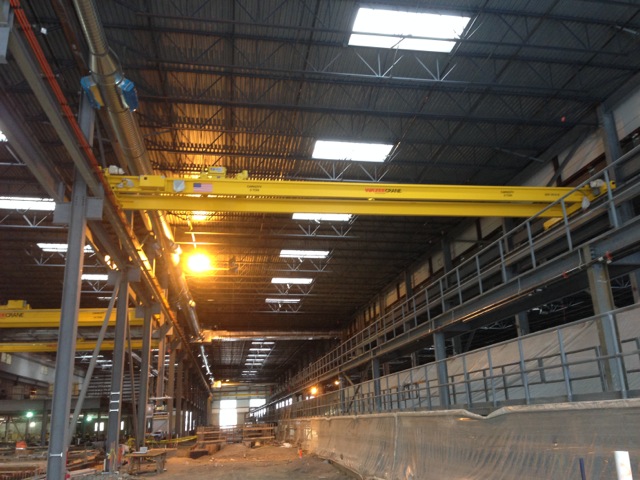 13 Custom Designed and Fabricated Cranes During Installation Process