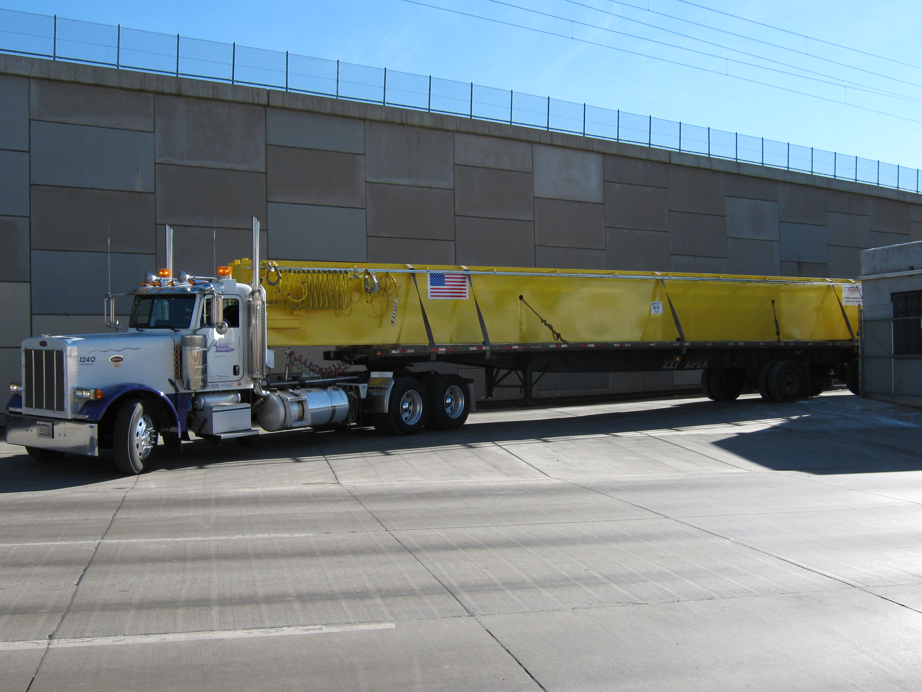 Idler Girder Arriving at Customer Site Ahead of Wazee Installation Team