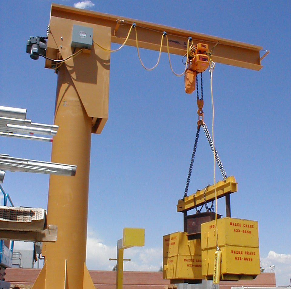Load Testing of Gorbel Jib Crane with Harrington Brand Chain Hoist