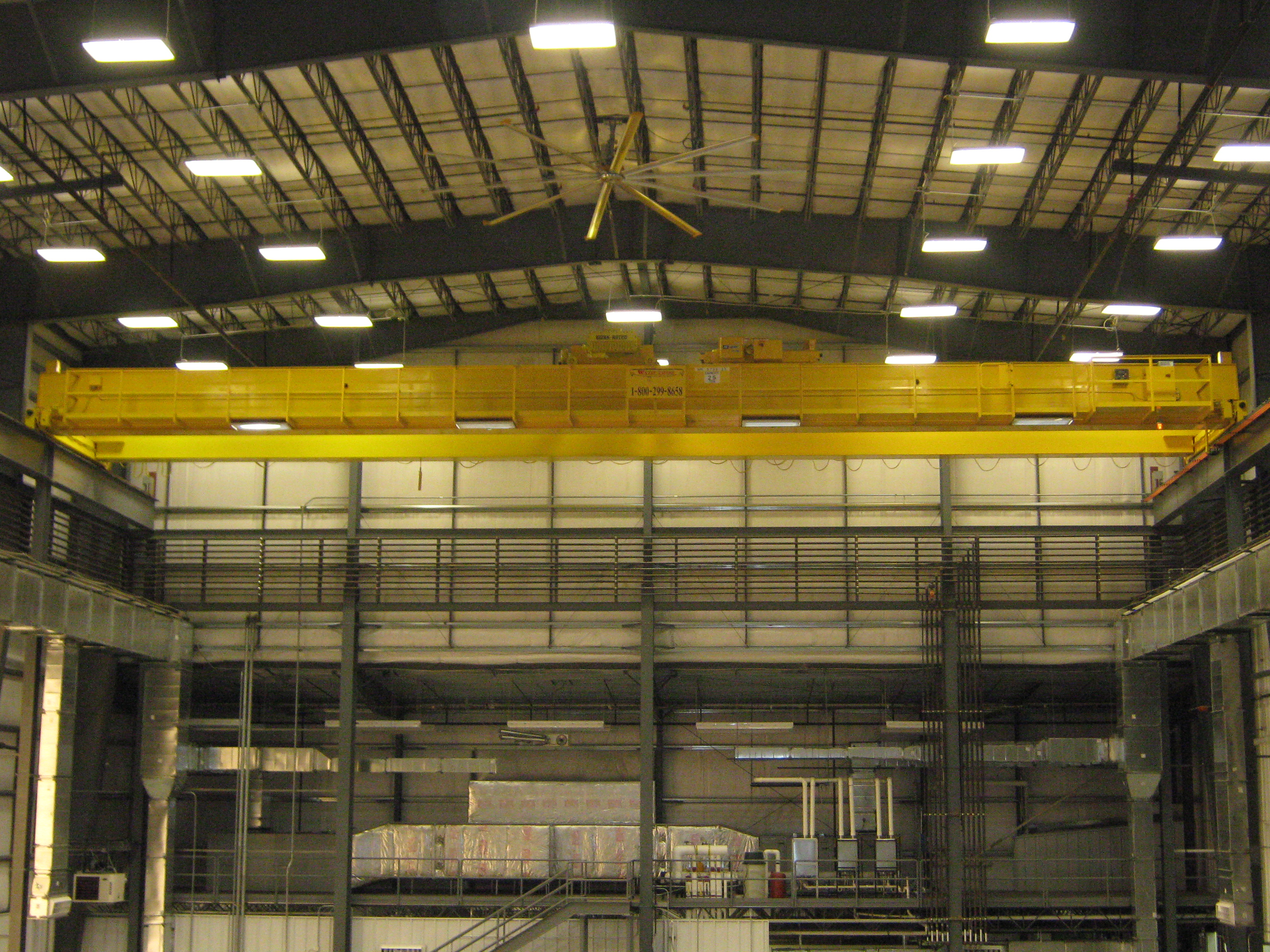 Top Running Double Girder with Full-Length Catwalk and Dual Hoists and Trolleys